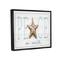 Stupell Industries Peace On Earth Starfish Sign Framed Floater Canvas Wall Art